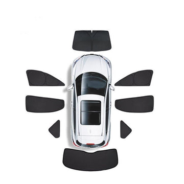 Completo 8pcs Set Ventana Sombrilla Cubiertas para Tesla Modelo Y 2020-2024