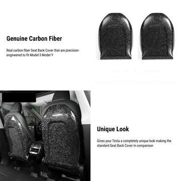 Genuine Forged Carbon Fiber Interior Mods Wrap Kit para Tesla Modelo 3 / Y
