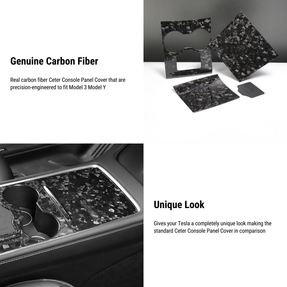 Carbon Fiber Interior Mod Wrap Kit for Tesla Model 3/Y