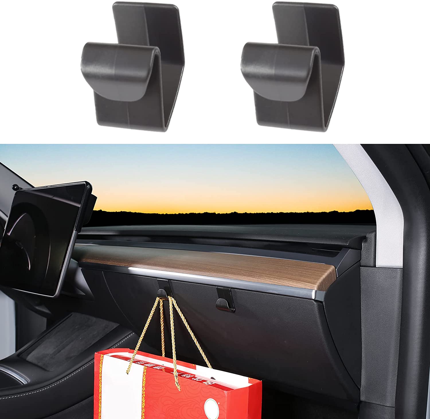 Glove Box Hook for Tesla Model 3 2017-2023.10 & USA/China Model Y 2020-2024 - Tesery Official Store