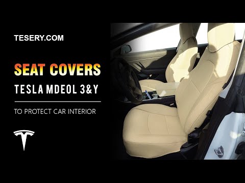 テスラ モデル3 & モデルY用 フロントシート/リアシート専用 シートカバー