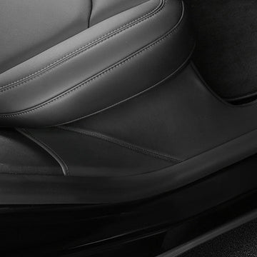 Protecteur de seuil de porte arrière en cuir pour Tesla Model Y 2020-2023