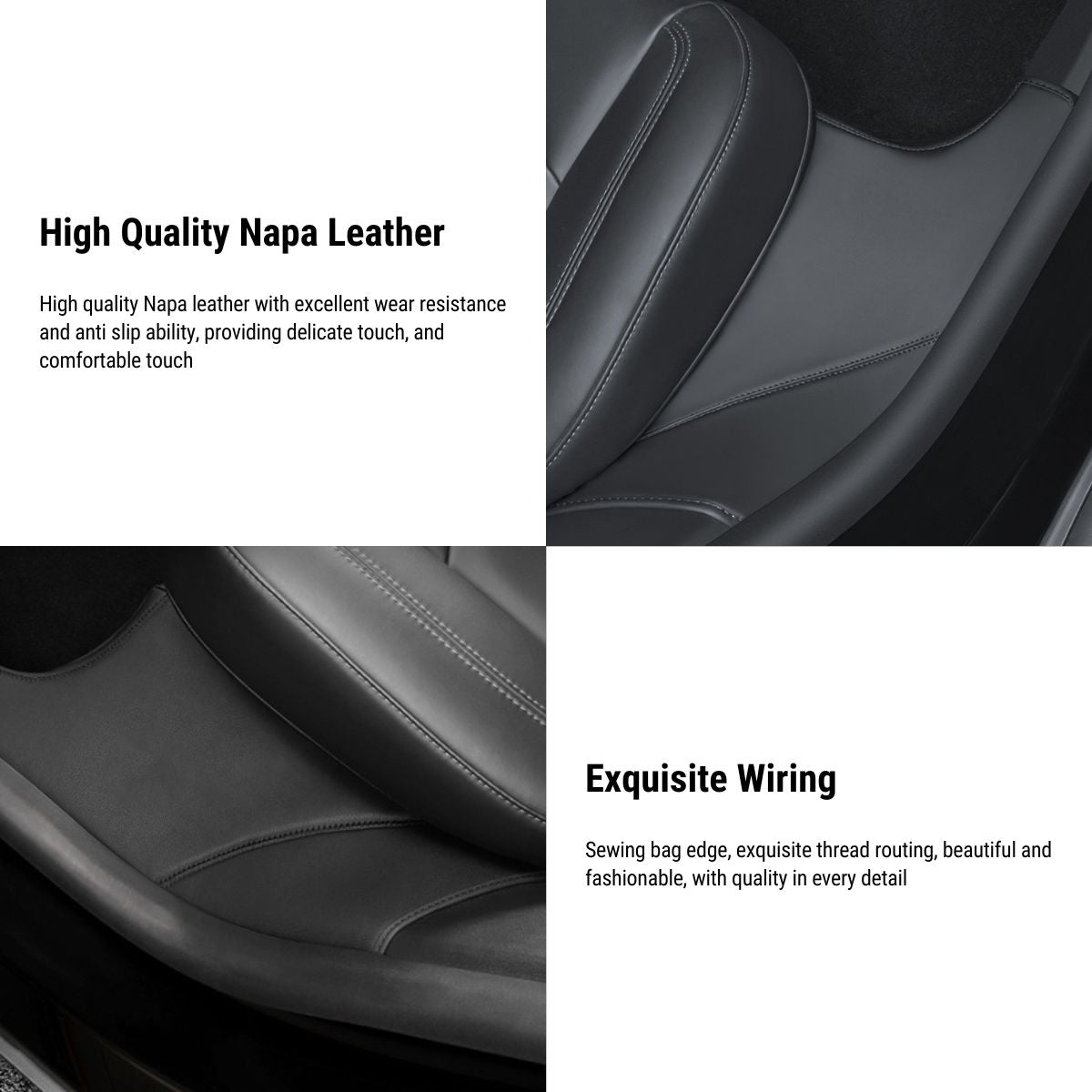 Leather Rear Door Sill Protector for Tesla Model Y 2020-2023 - Tesery Official Store