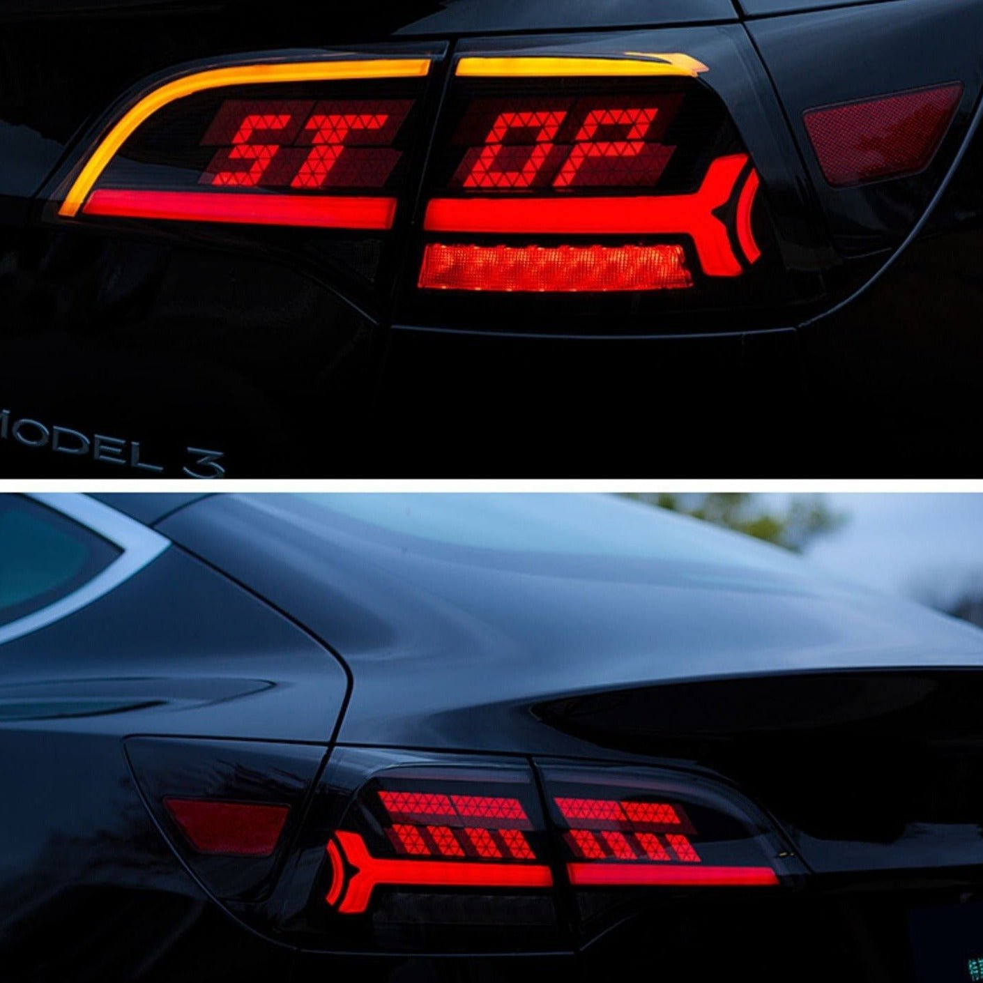 LED APP-controlled letter tail light For Tesla Model 3/Y 2017-2023 - Tesery Official Store