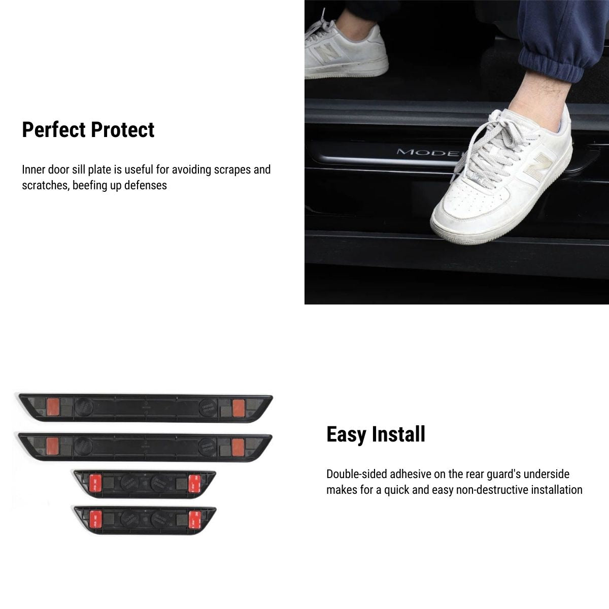 Model 3/Y LED illuminated Welcome Pedal Door Sill Protector
