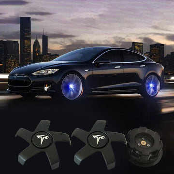Tampas de luz de cubo de roda LED para Tesla Modelo 3 2017-2023 (4pcs)