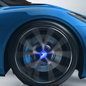 Casquillos de la luz del cubo de rueda del LED para el modelo 3/Y/X/S de Tesla (4ps)