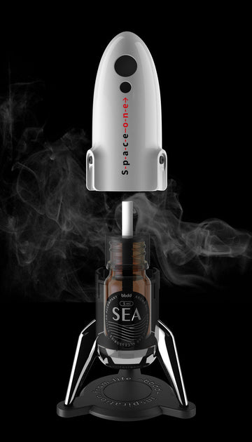 Marte modelo de cohete perfume aromaterapia coche adornos para Tesla