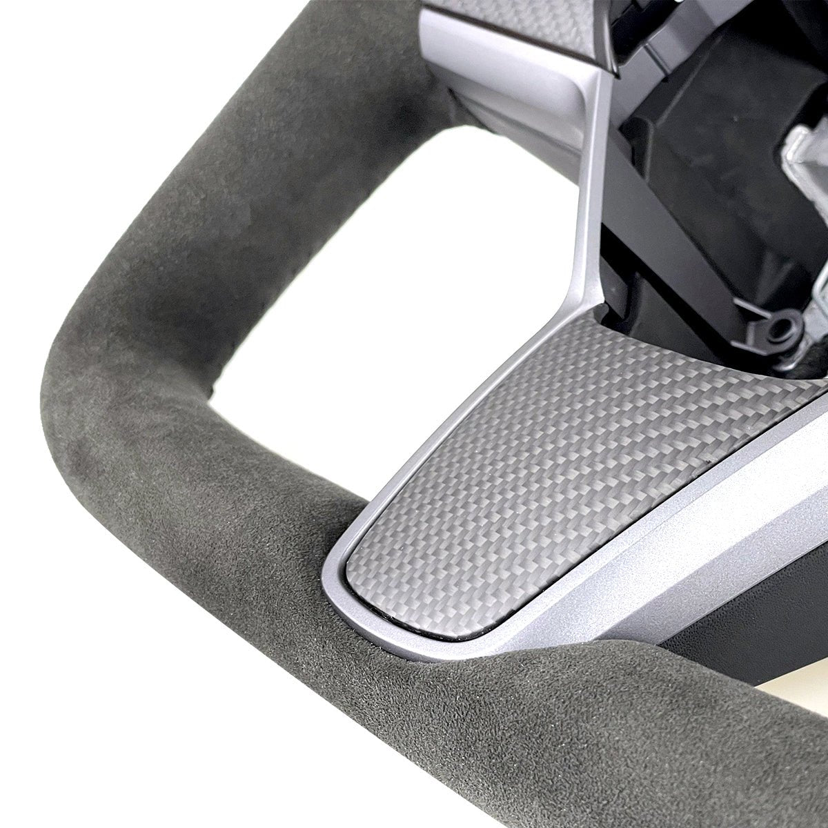 Model 3 / Y Alcantara Yoke Steering Wheel 【Style 1】 - Tesery Official Store