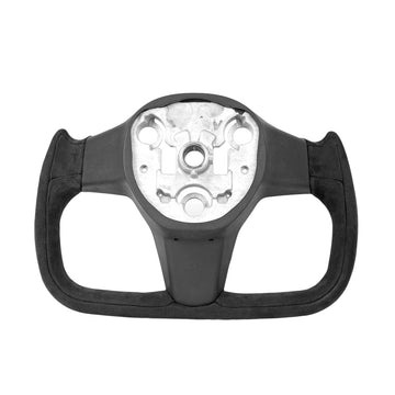 Model 3 / Y Alcantara Yoke Steering Wheel 【Style 18】
