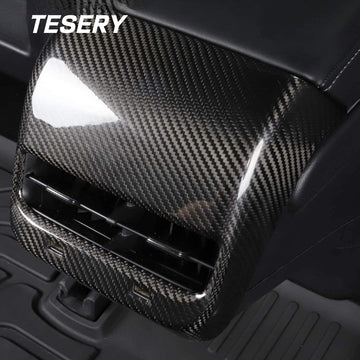 Model 3 / Y Backseat Air Vent Cap Cover - Carbon Fiber Interior Mods - Tesery Official Store