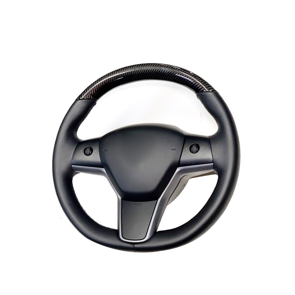 Model 3 / Y Carbon Fiber Standard Steering Wheel【Style 16】 - Tesery Official Store