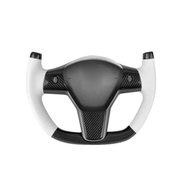 Model 3 / Y Carbon Fiber Yoke Steering Wheel 【Style 3】