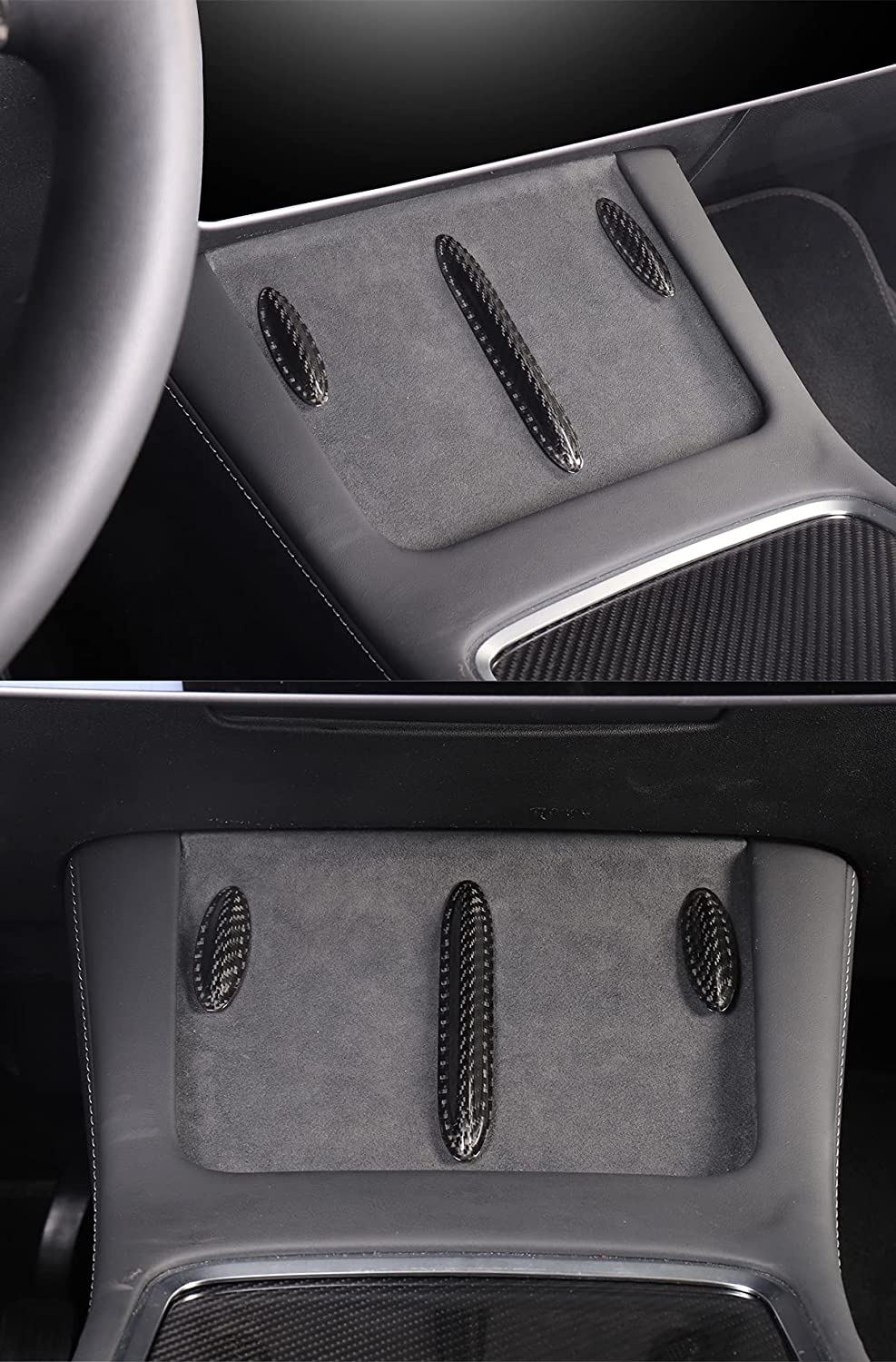 Model 3 / Y Central Control Panel Stickers - Carbon Fiber Interior Mods - Tesery Official Store