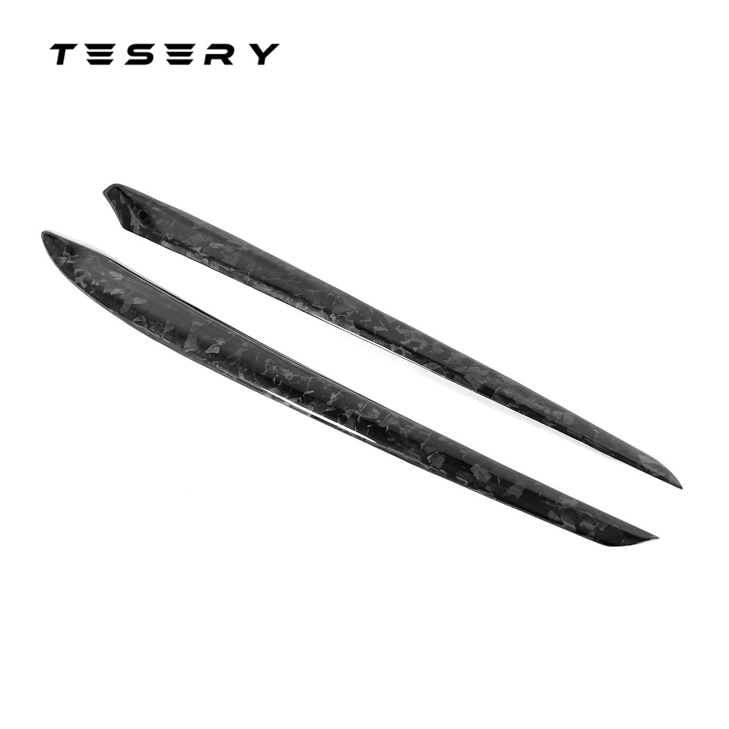 Model 3 / Y Door Panel Trim - Forged Carbon Fiber【2pcs】 - Tesery Official Store