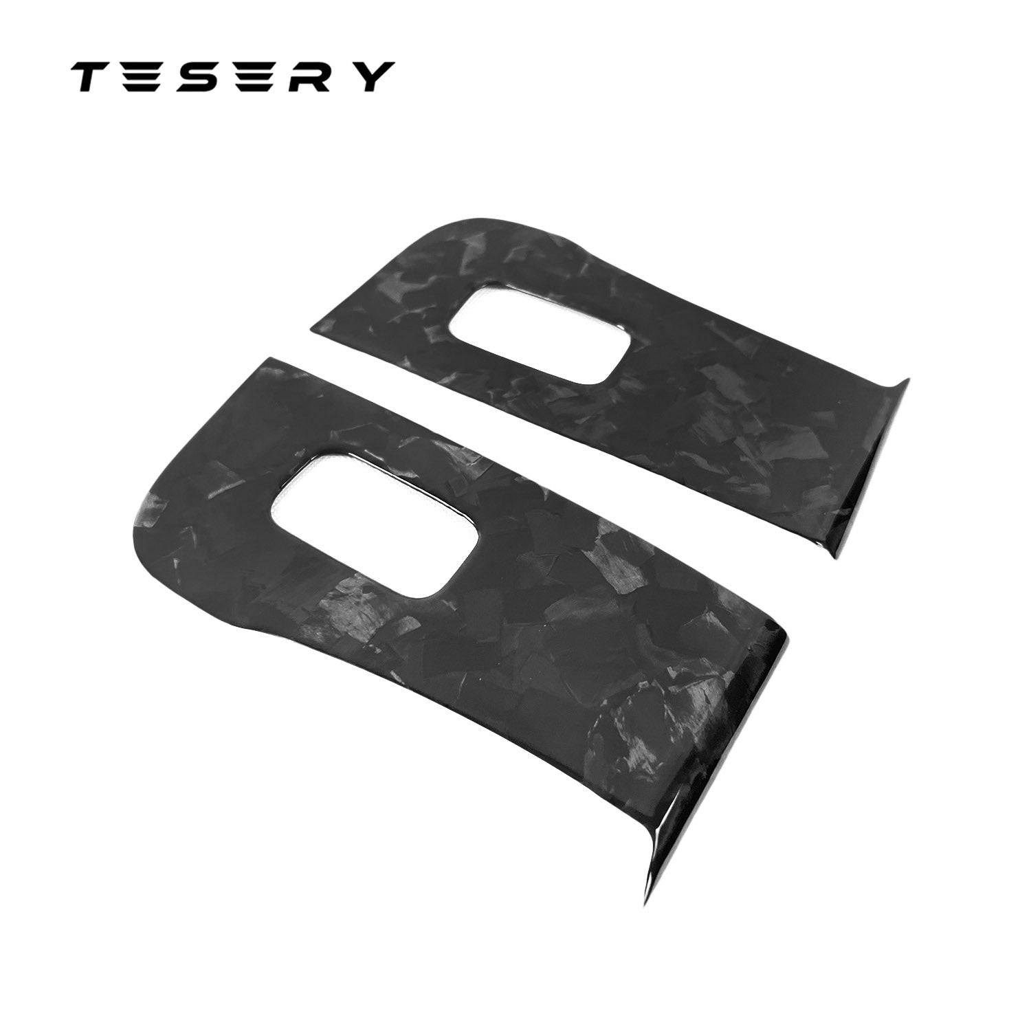 Model 3 / Y Door & Window Switch Panel Covers (14PCS) - Forged Carbon Fiber - Tesery Official Store