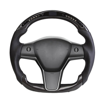 Model 3 / Y LED Sport Carbon Fiber Steering Wheel 【Style 23】