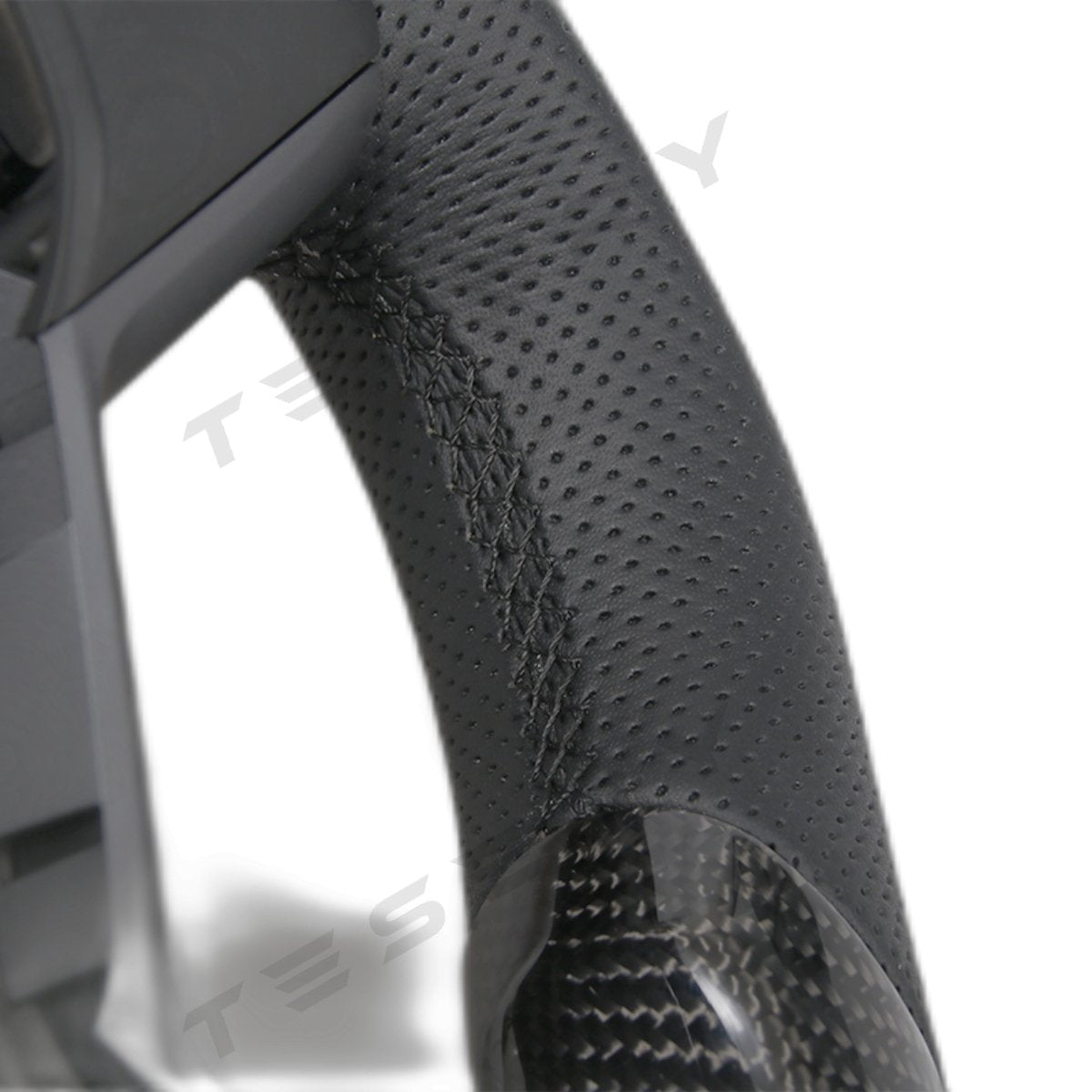 Model 3 / Y LED Sport Carbon Fiber Steering Wheel 【Style 4】 - Tesery Official Store