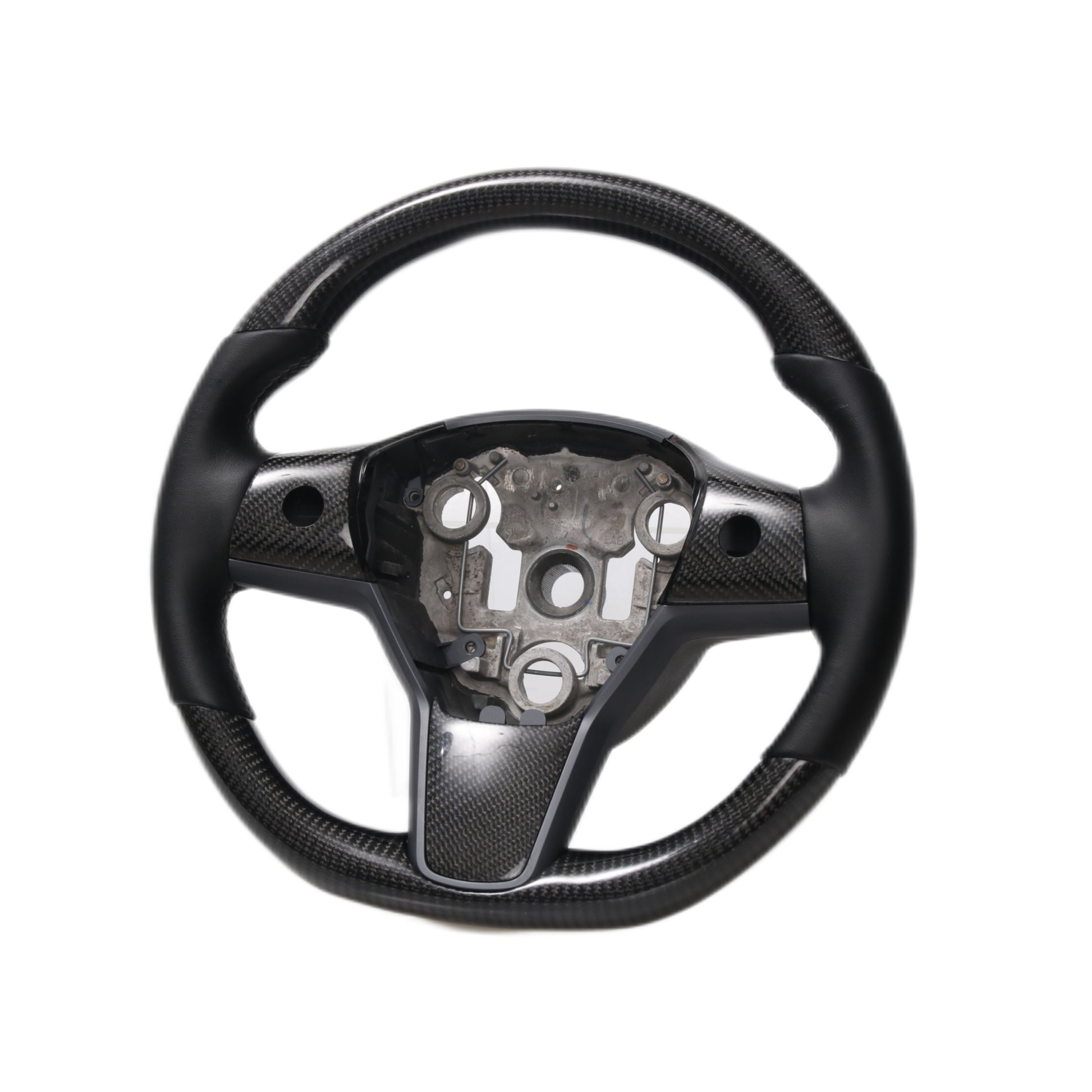 Model 3 / Y Round Carbon Fiber Steering wheel 【Style 30】 - Tesery Official Store