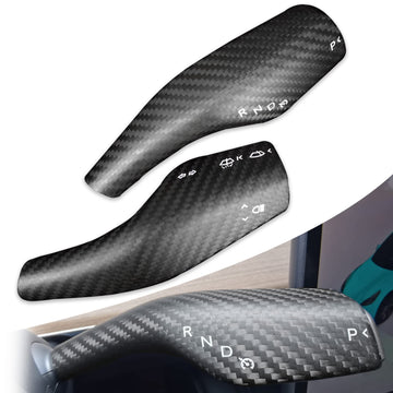 Model 3 / Y Turn Signal Wiper Stalk Covers - Carbon Fiber Interior Mods