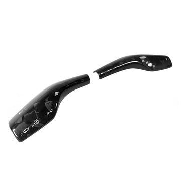 Model 3 / Y Turn Signal Wiper Stalk Covers - Forged Carbon Fiber