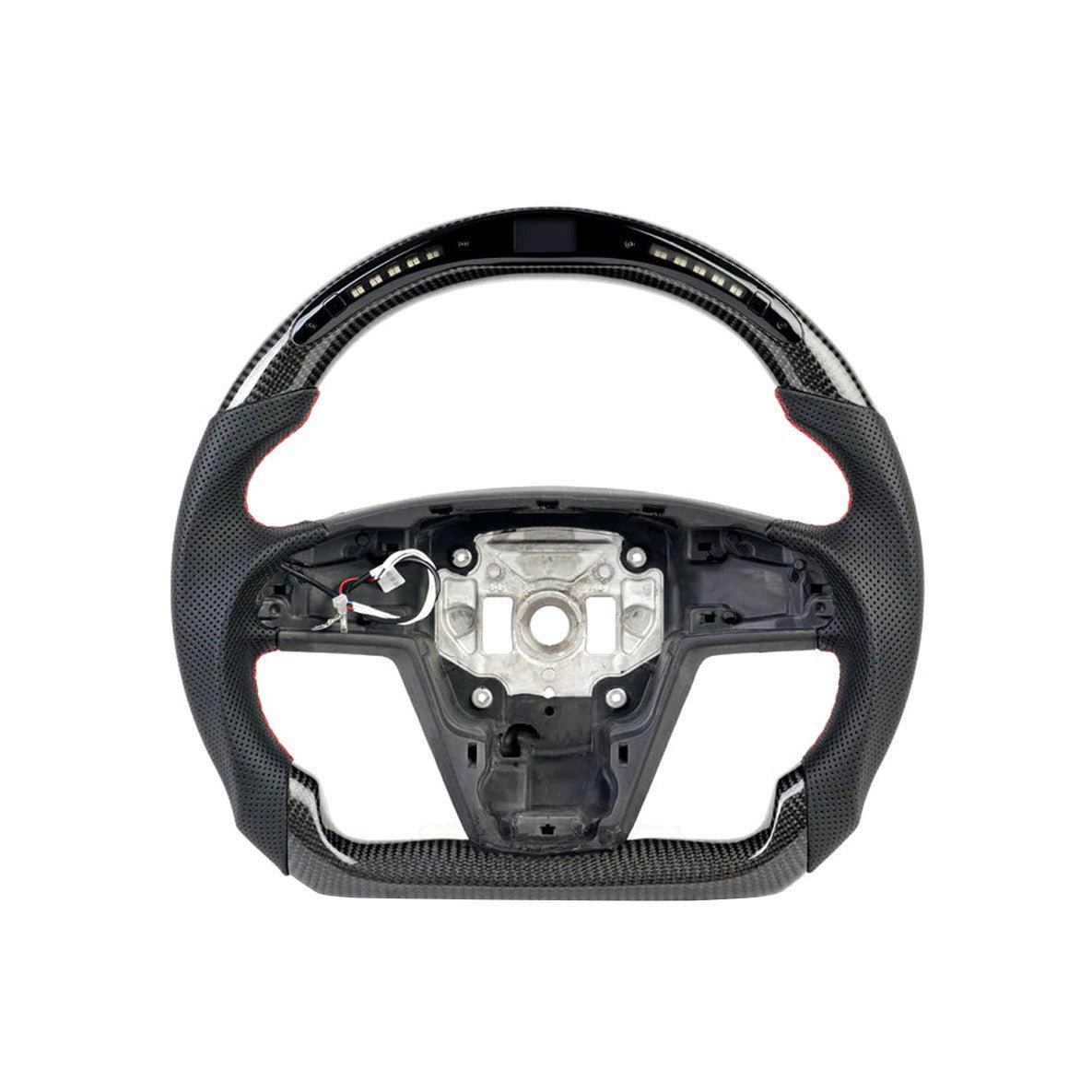 Model S LED Sport Carbon Fiber Steering Wheel 2021+【Style 3】 - Tesery Official Store