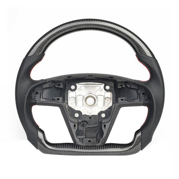 Model S Sport Carbon Fiber Steering Wheel 2021+【Style 5】 - Tesery Official Store
