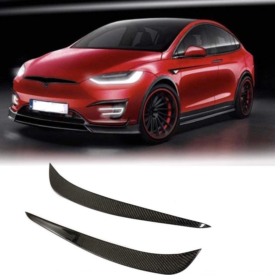 Model X Front Bumper Vent - Real Molded Carbon Fiber - Tesery Official Store