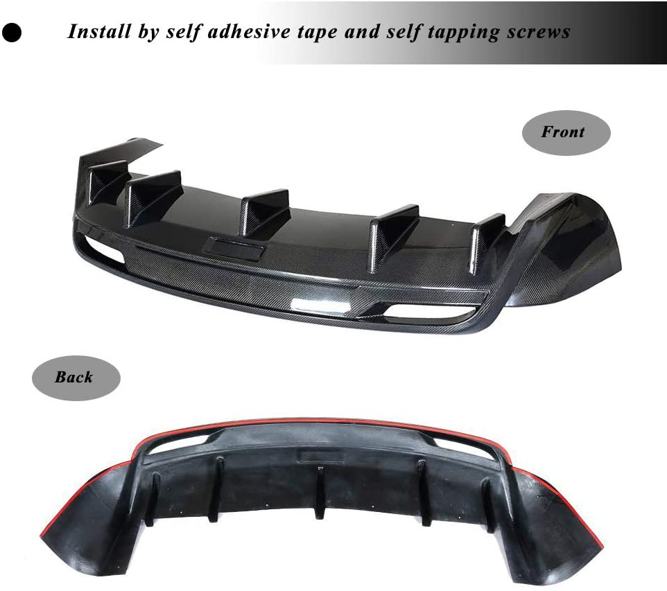 Model X Spoiler Rear Bumper Diffuser - Real Molded Carbon Fiber - Tesery Official Store