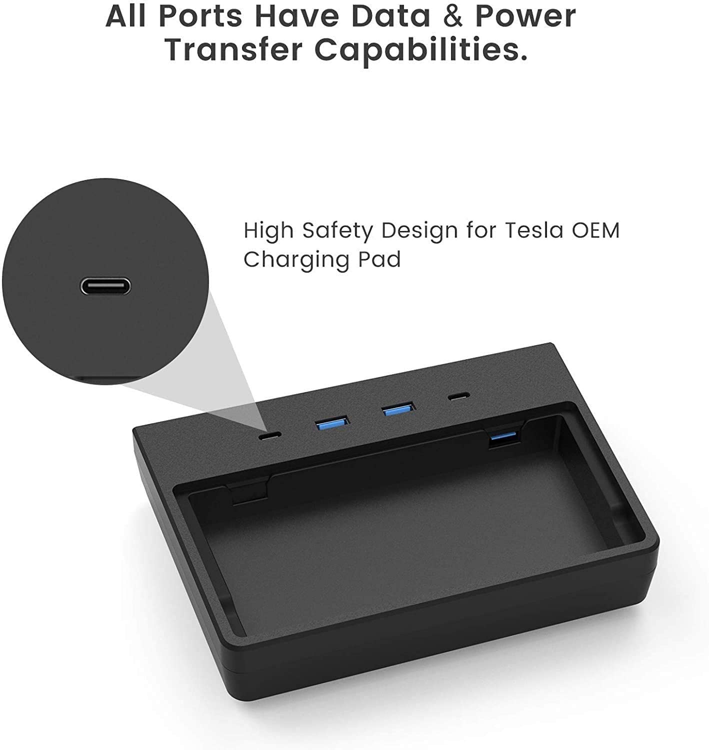 New hub USB Hub suitable for Tesla Model 3（2020.5-2020.12）
