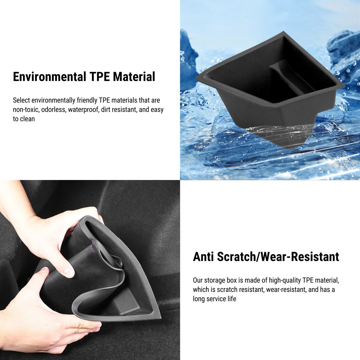 Original Car Left Trunk Organizer for Tesla Model 3 2017-2023 - Tesery Official Store