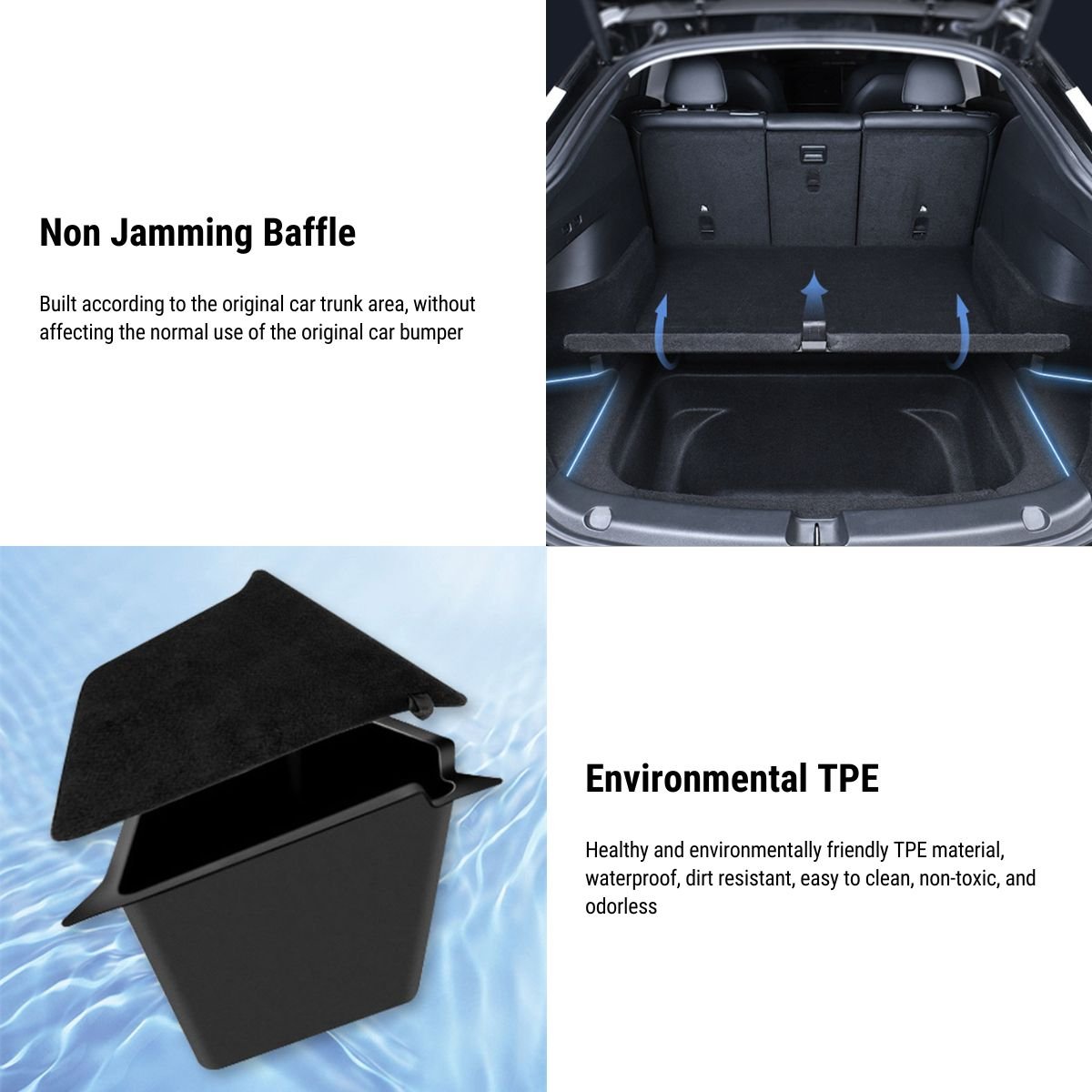 Original Car Trunk Left and Right Storage Box for Tesla Model Y 2020-2024 - Tesery Official Store