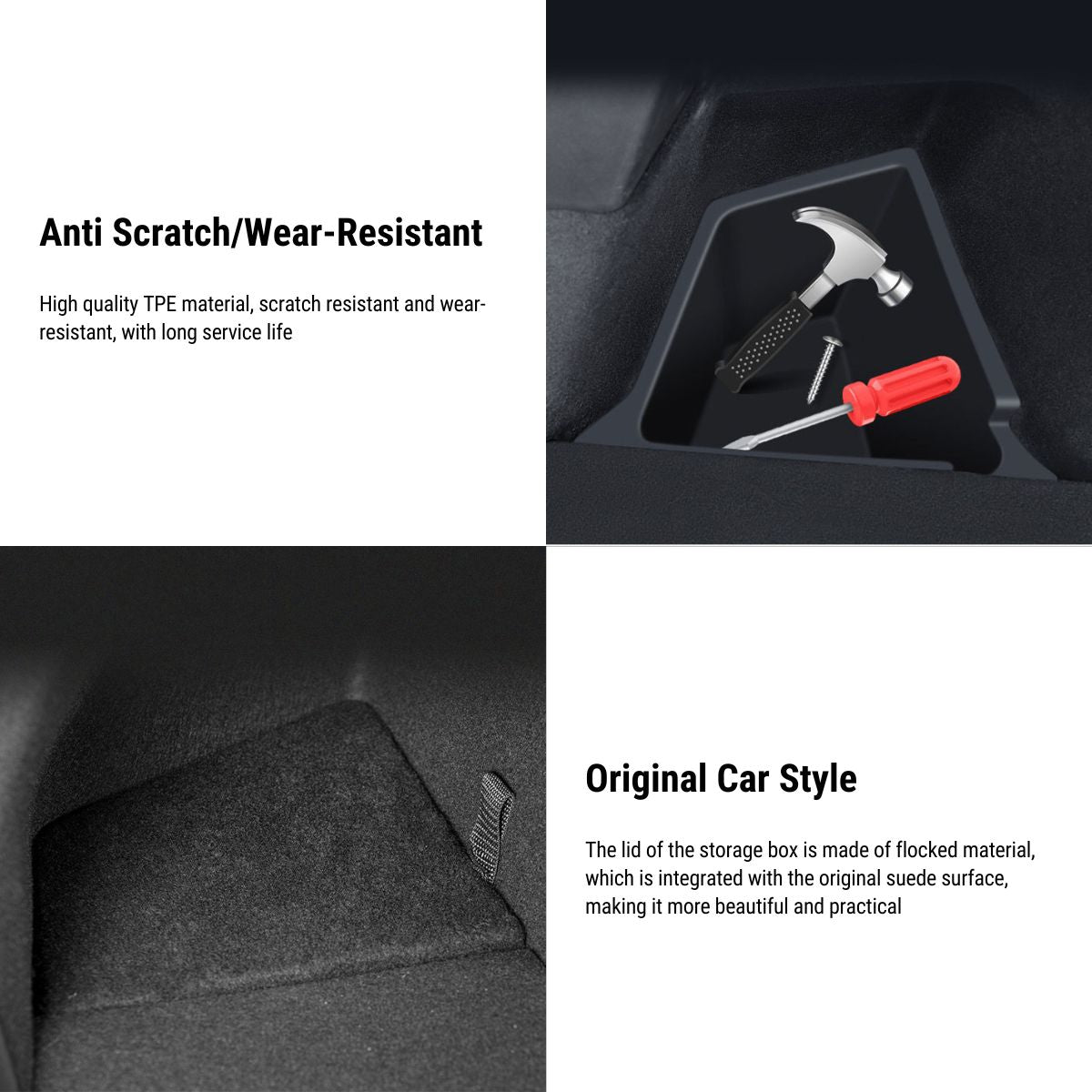 2020-2024 Tesla Model Y Trunk Left and Right Storage Box