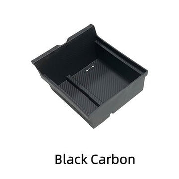 Boîte de rangement de l’organisateur de console centrale perforée adaptée à Tesla Model 3 / Model Y 2021-2023