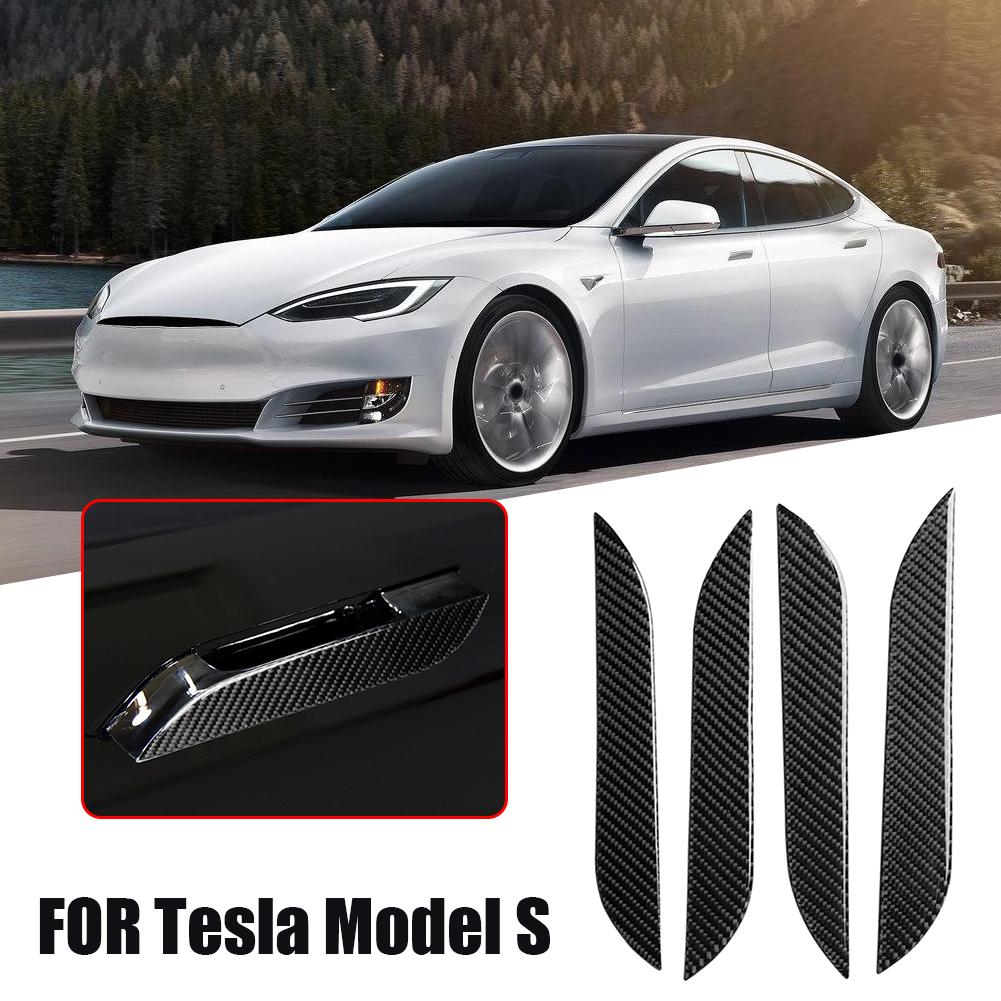 Real carbon Door handle Cover (4pcs) suitable for Tesla Model S 2016-2019 - Tesery Official Store