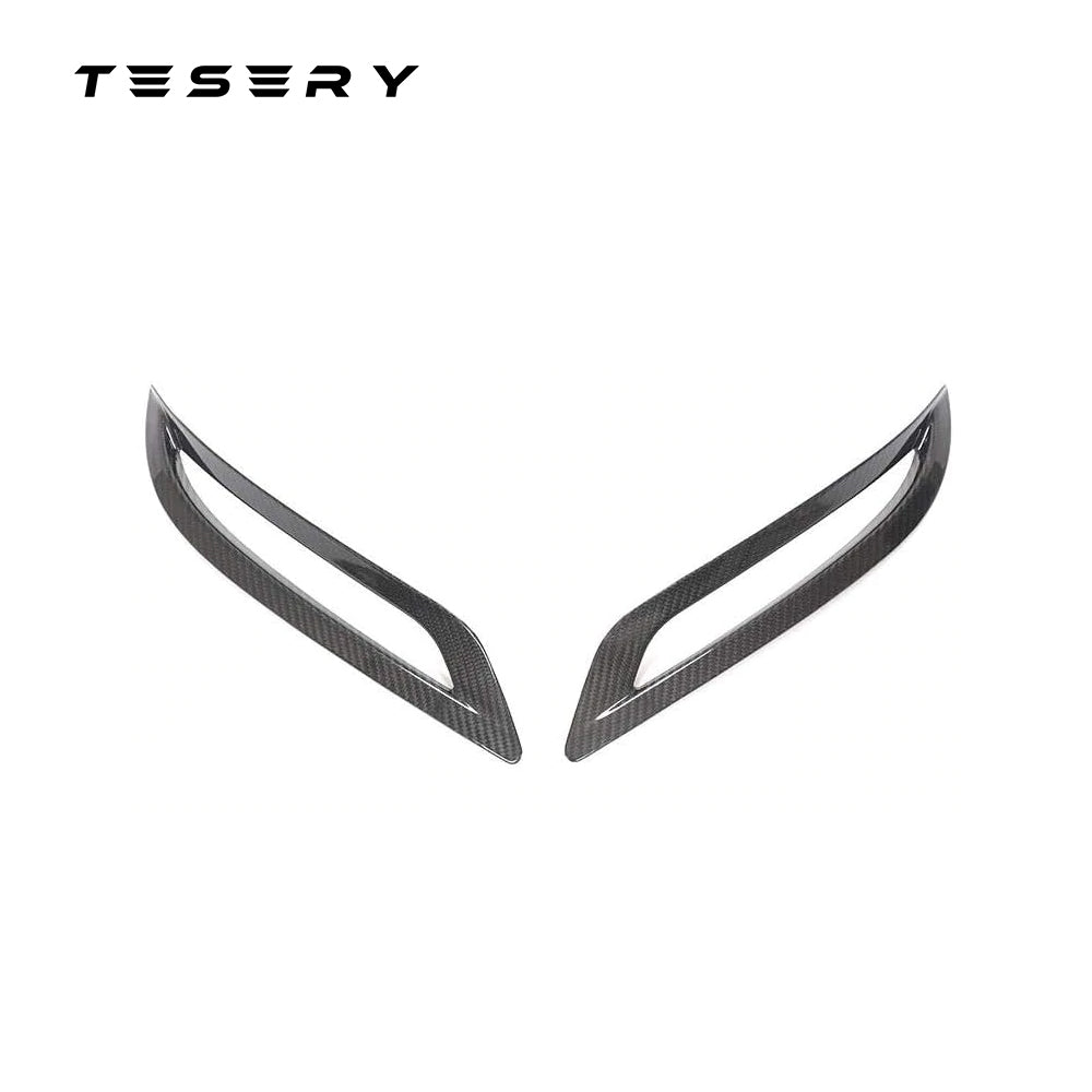 Real Carbon Fiber Rear Bumper Reflector Decorative Frame suitable for Tesla Model 3 2017-2022 - Tesery Official Store