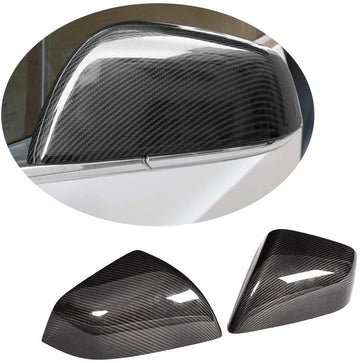 Real Carbon Mirrors Cover for Tesla Model X 2014-2024
