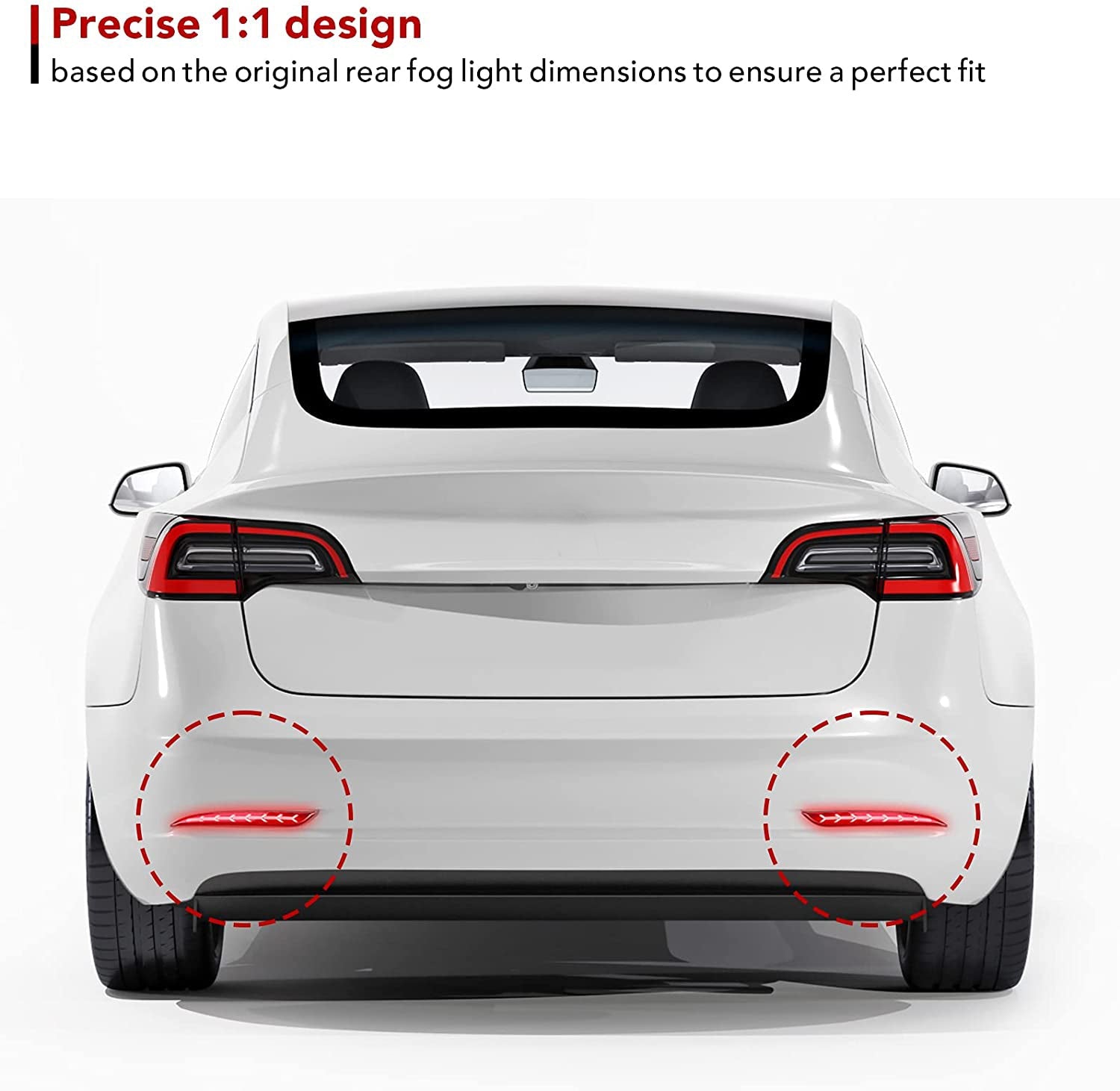 TESERY Rear Bumper Turn Signal Light Upgrade for Model Y