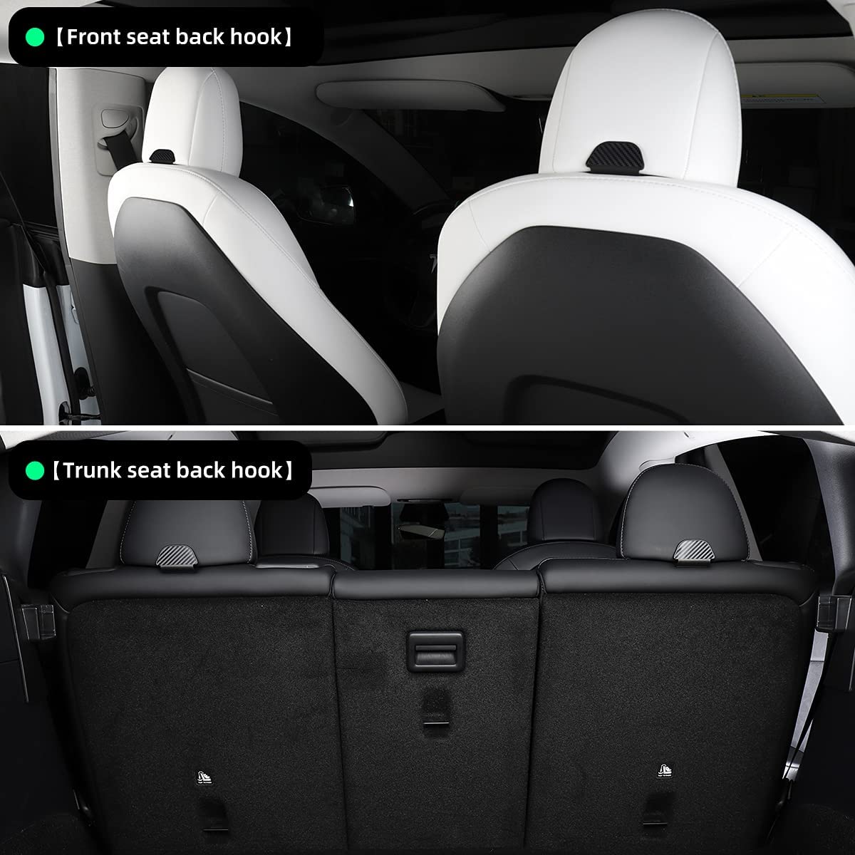 Hook for Tesla Model 3 for Tesla Model Y Trunk Headrest Car Rear Seat Back  Hook