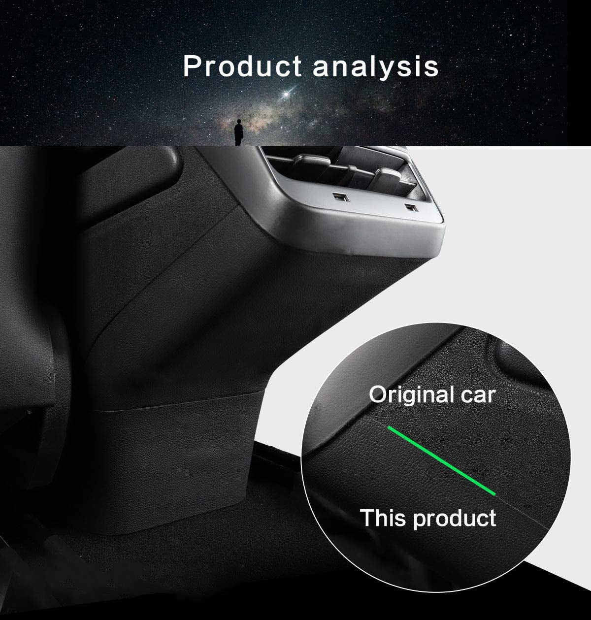 Rear vent anti-kick protection film for Tesla Model 3/Y 2017-2023 - Tesery Official Store