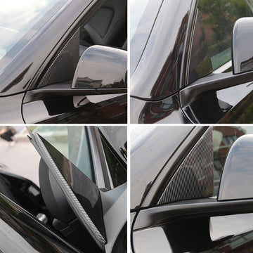 Decorazione della finestra triangolare dello specchietto retrovisore per Tesla Model Y 2020-2023