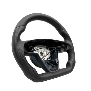 Round Steering Wheel Replacement for Tesla Model S / X 2021-2022【Style 1】