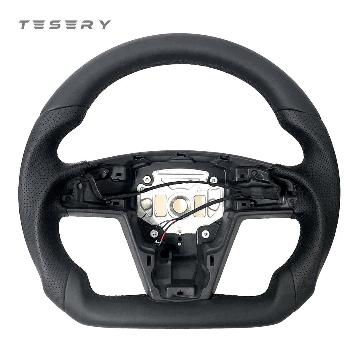 Round Steering Wheel Replacement for Tesla Model S / X 2021+【Style 1】 - Tesery Official Store