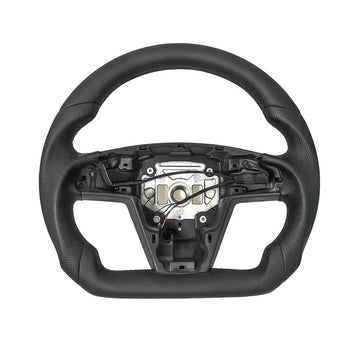 Round Steering Wheel Replacement for Tesla Model S / X 2021-2022【Style 1】