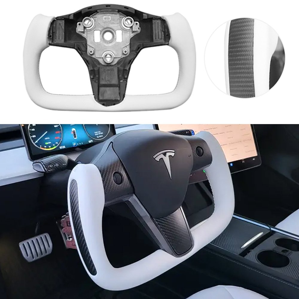 Sales！Tesery Yoke Steering Wheel for Tesla Model 3 / Y【Style 37】 - Tesery Official Store