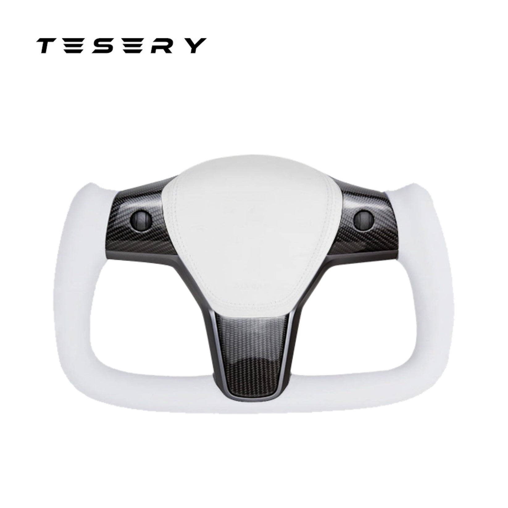 TESERY Yoke Carbon Fiber Steering Wheel for Tesla Model 3 / Y【Style 34】