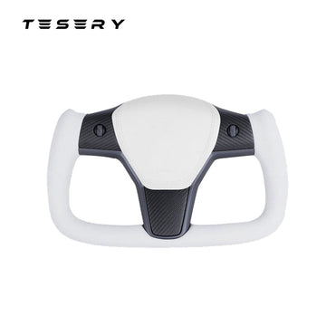 TESERY Yoke Carbon Fiber Steering Wheel for Model 3 / Y【Style 37】