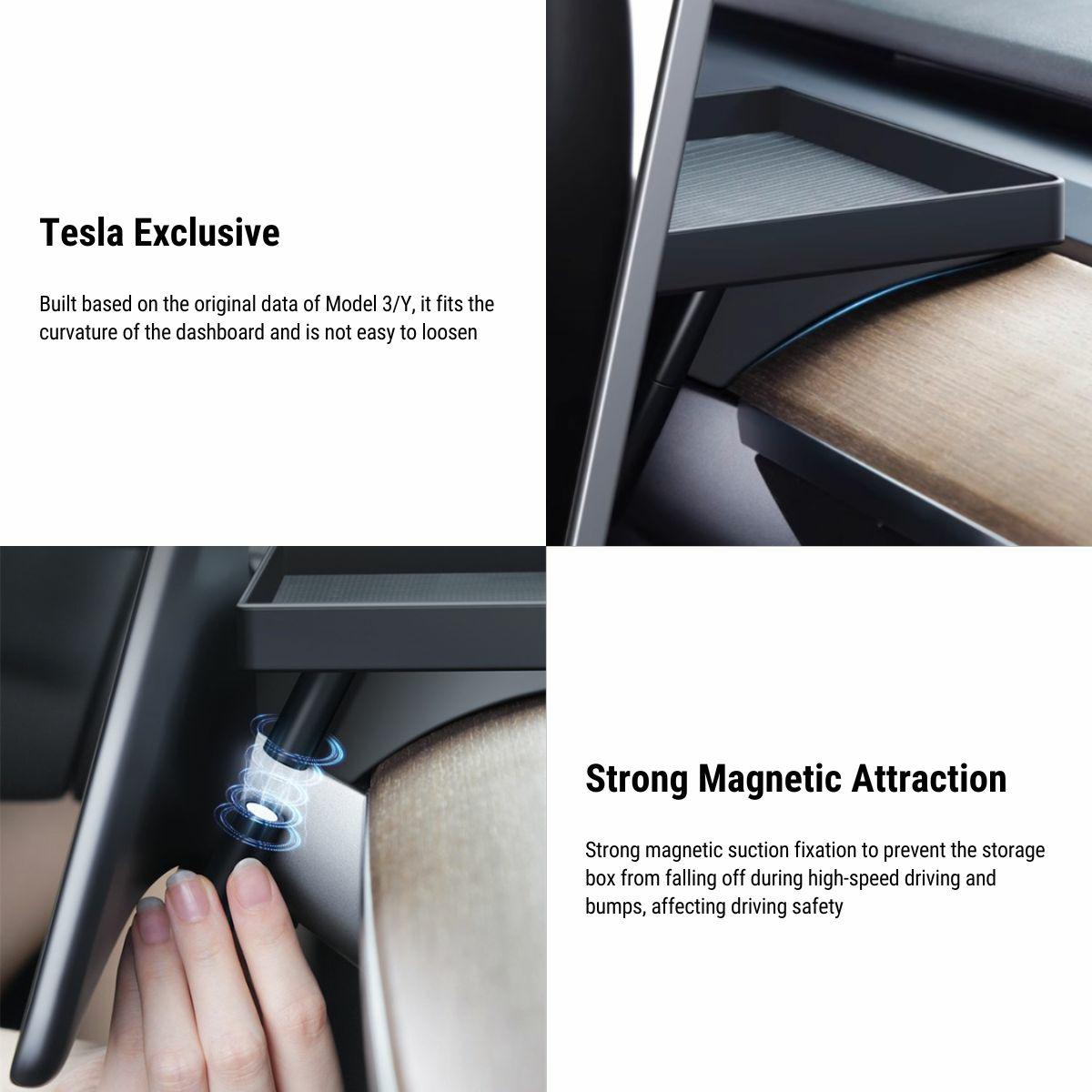 Screen Back Magnetic Organizer for Tesla Model 3 / Y 2017-2023 - Tesery Official Store