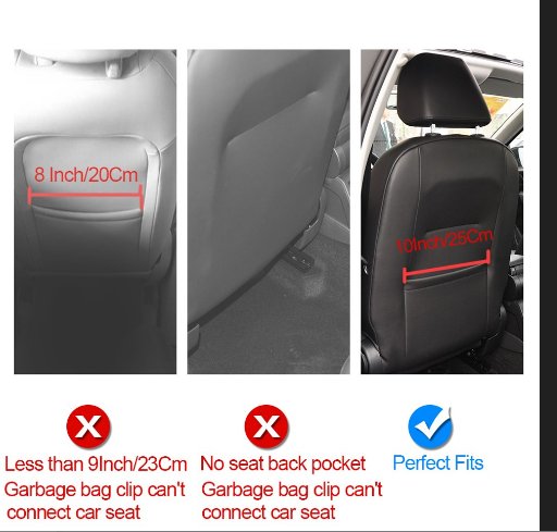 Seat Back Row Trash Bag for Tesla Model 3/Y/X - Tesery Official Store
