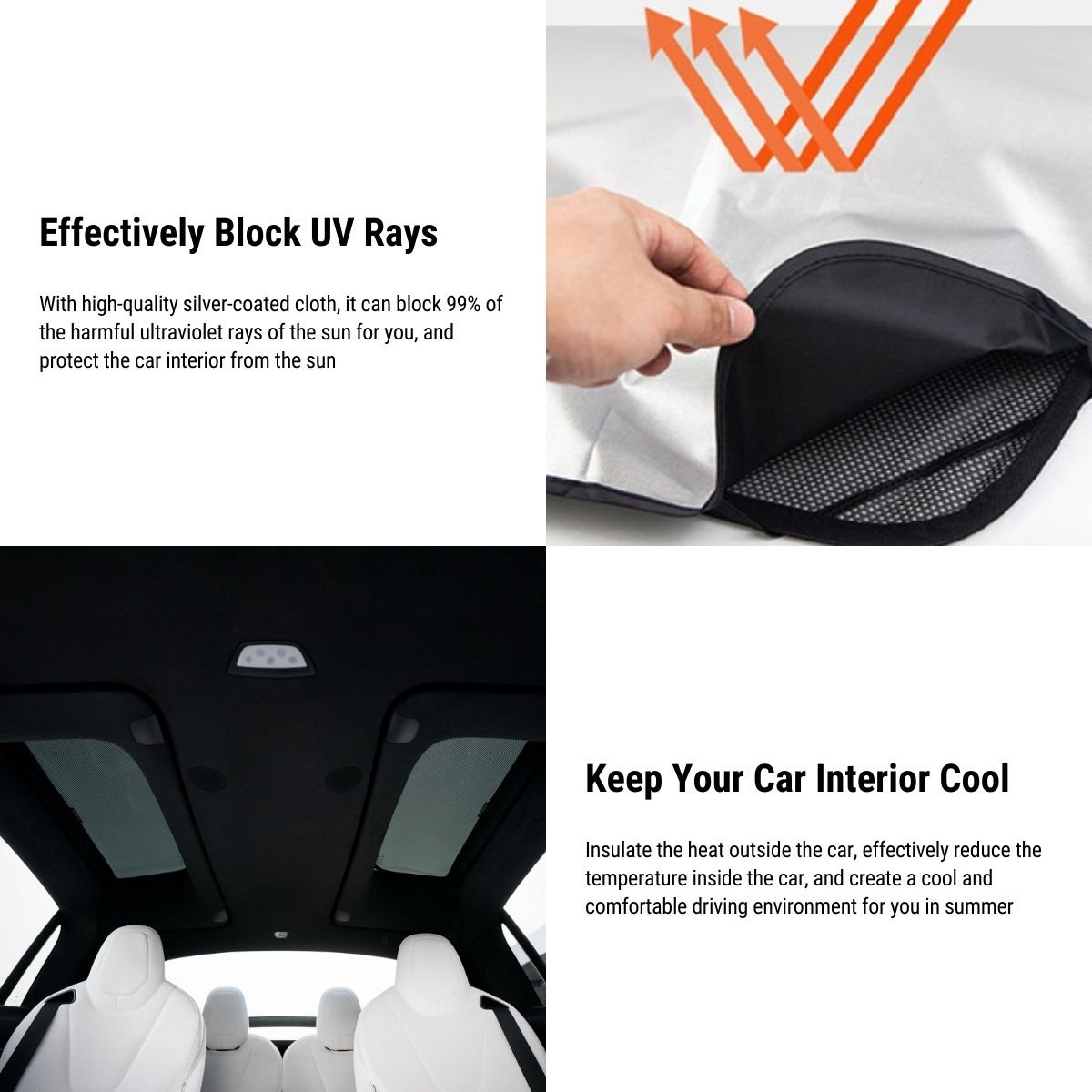 Side Car Window Sunroof Sunshades for Model X 2016-2024 - Tesery Official Store